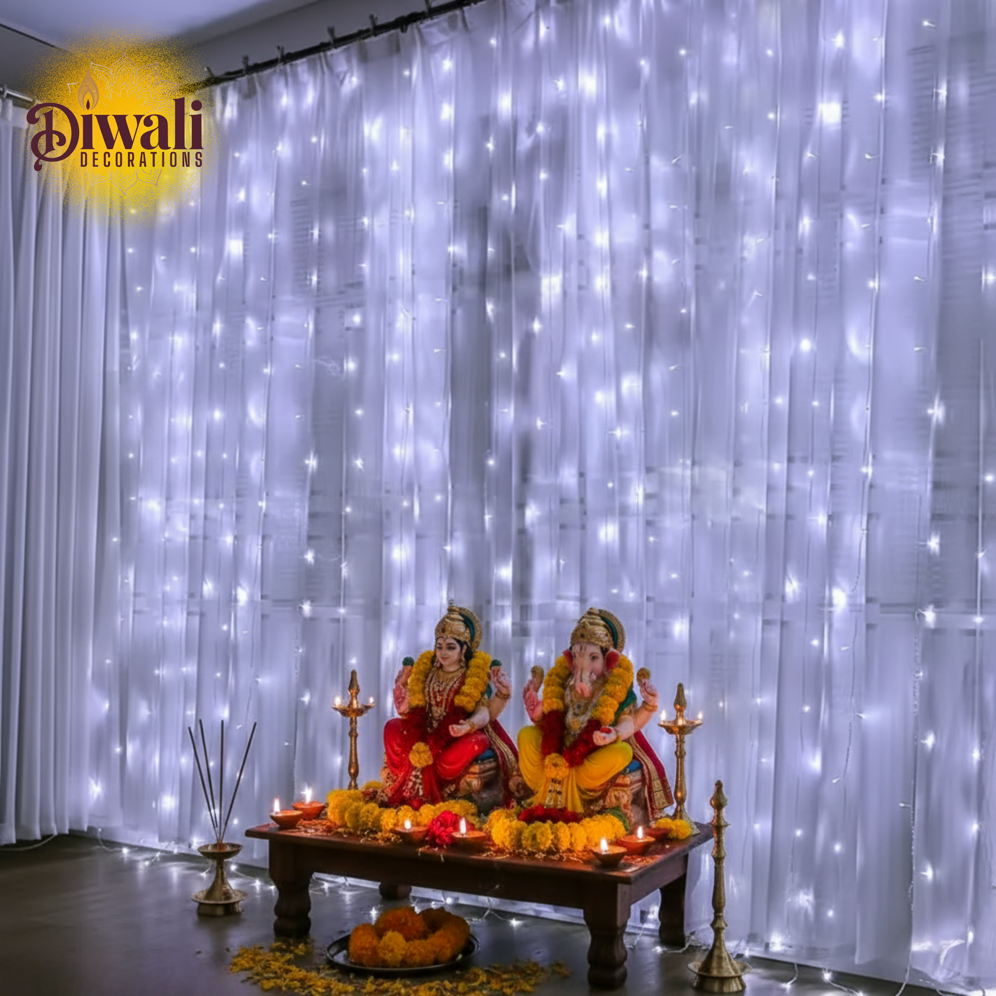 Pixel LED Fairy String Lights (White, Pack of 2) — Brilliant Diwali Decorations