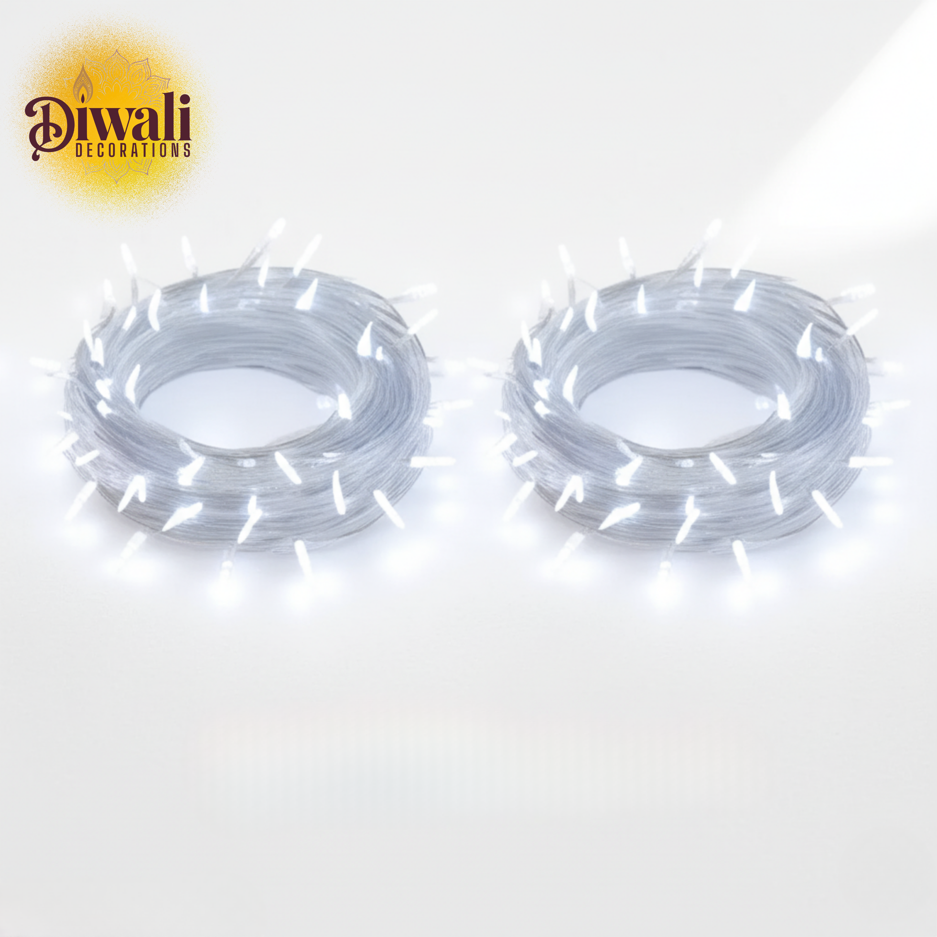 Pixel LED Fairy String Lights (White, Pack of 2) — Brilliant Diwali Decorations