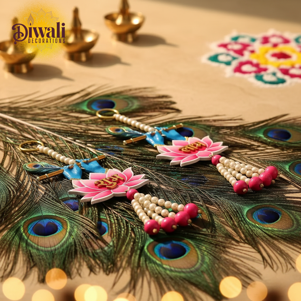 Krishna Hand Shubh Labh Festival Decoration Wall Hanging – Home Decor & Pooja Room