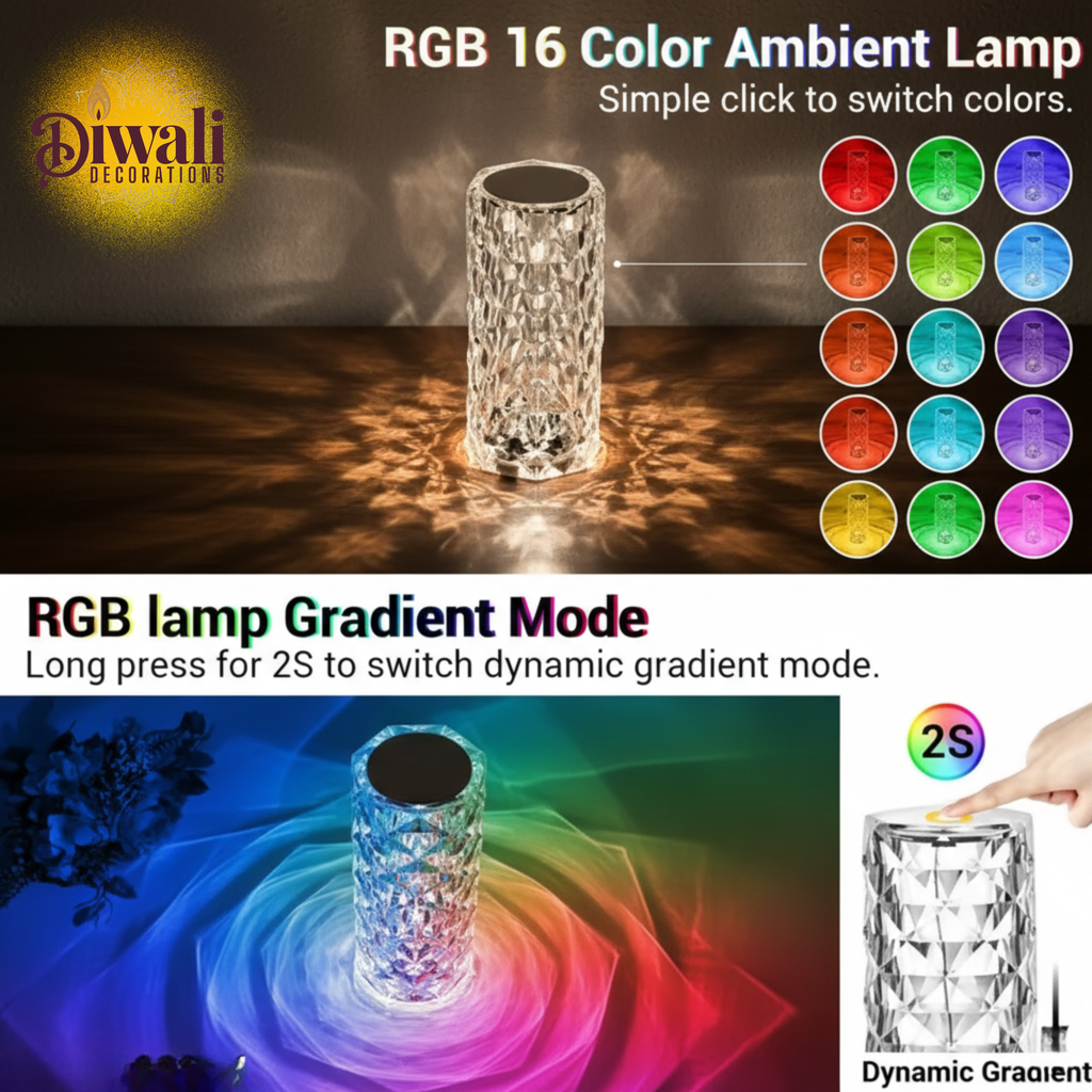 RGB 16 Color Ambient Lamp with color options and gradient mode features.