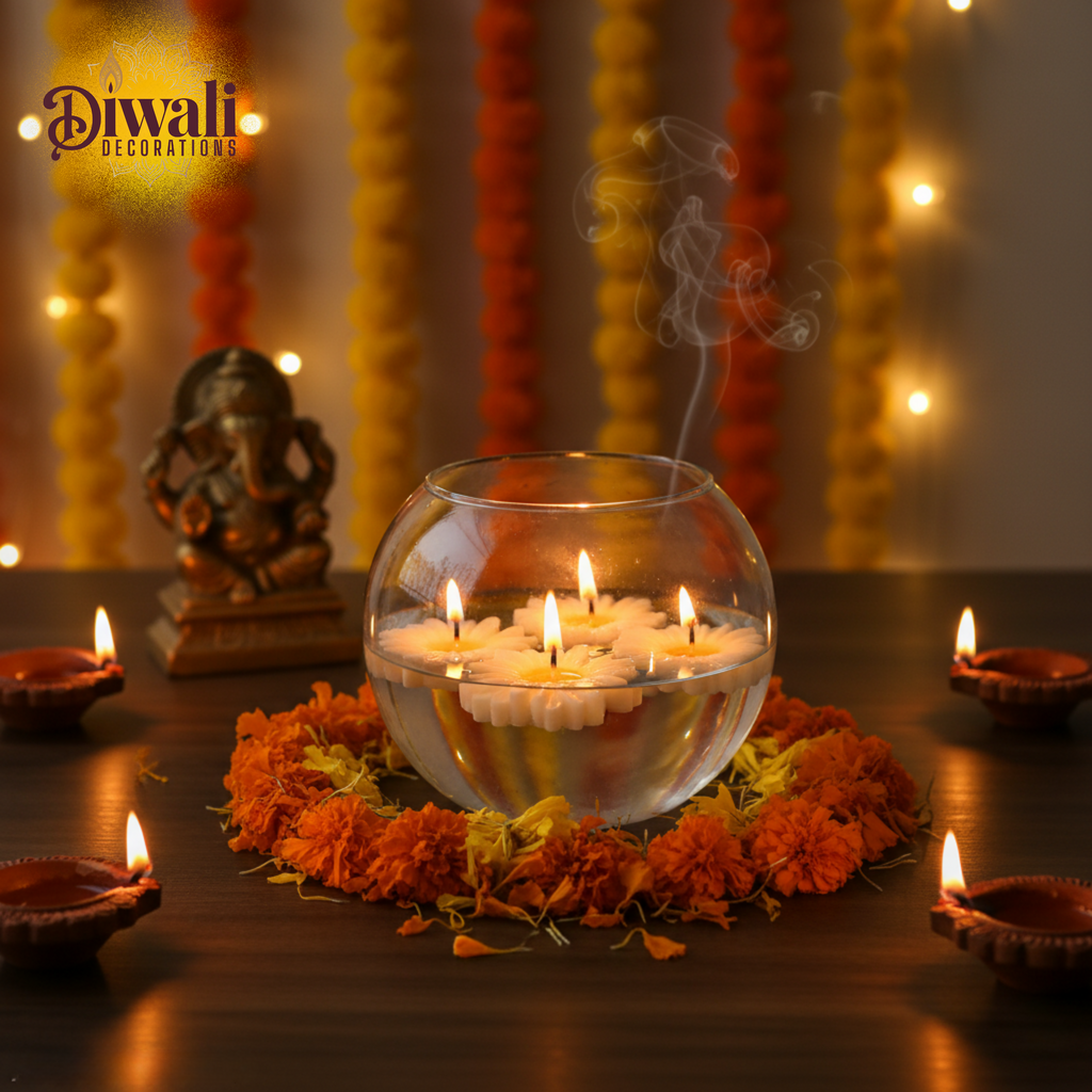 Sunflower Candle Set of 6 – Floral Wax Tea Lights for Festive Decor & Gifting